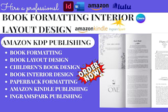 book interior design book layout ebook formatting children book design for kdp