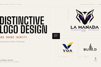 design a distinctive logo and brand identity