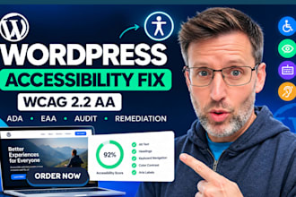 fix website wordpress ada compliance accessibility audit issue wcag 2 2 aa eaa