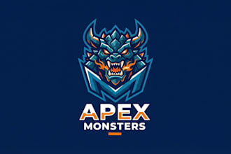 design a powerful and creative monster logo for your brand