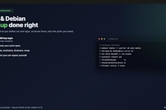 set up and secure your ubuntu or debian vps server