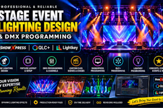 design stage event lighting and program dmx lighting cue showxpress qlc lightkey