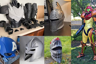 print and paint wearable cosplay mask, helmet, armor 3d printed stl and ship