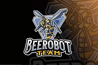 create a bold and iconic bee logo for your brand