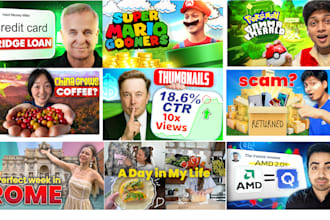 create high CTR catchy thumbnails