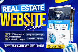 build a professional real estate website with idx mls