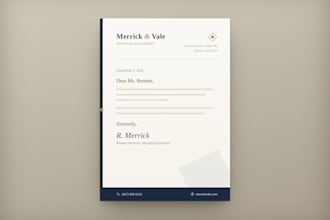 design a letter head for you