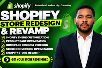 redesign and revamp your shopify store professionally