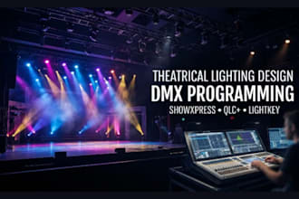 do theatrical lighting design and program dmx lighting showxpress qlc lightkey