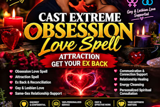 cast extreme obbsesion love spell attraction gay lesbian love get ex back