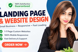 design a landing page or website for your small business