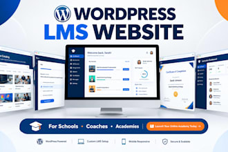 build wordpress lms for german schools coaches academies online course business