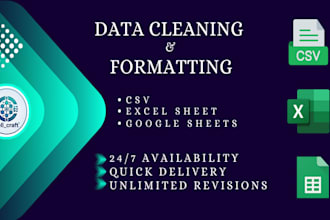 clean csv, excel, and google sheet data