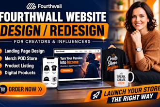 design fourth wall website setup fourthwall store setup fourthwall pod merch