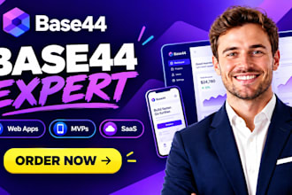 build a base44 app, web app, mvp or saas with base44