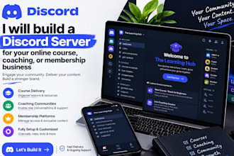 build a professional discord server for your course, coaching or membership