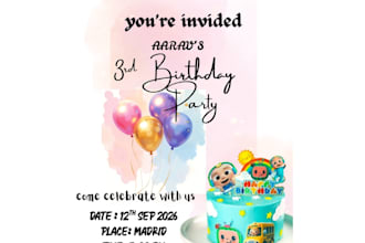 design a custom birthday invitation in canva