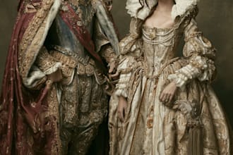 make historical royal portrait for you