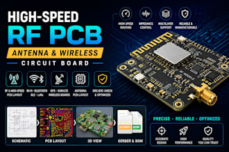 design high speed rf pcb, antenna and wireless circuit board