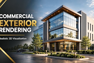 create professional 3d architectural renderings for commercial projects