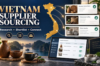 find and research suitable suppliers in vietnam