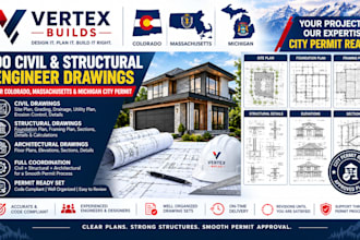 do civil structural engineer drawings for colorado massachusetts mi city permit