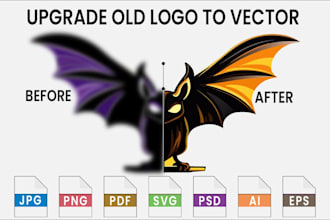professionally vectorize, trace and recreate your logo