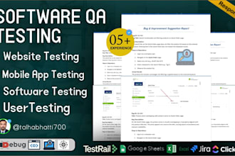do manual qa testing, ux ui audit and user testing