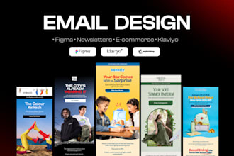 design professional email newsletters and marketing emails