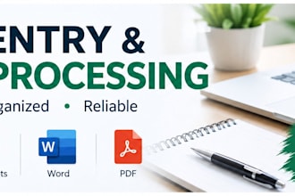do accurate data entry and data processing