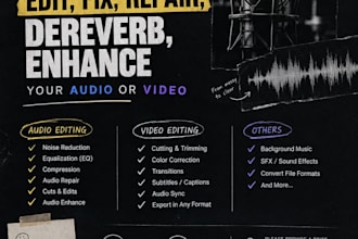 clean up audio remove background noise and edit dialogue