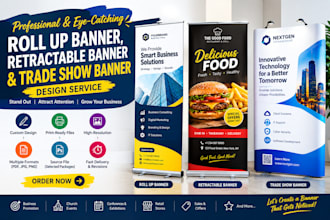 design retractable, roll up, tradeshow, step and repeat grand opening banner