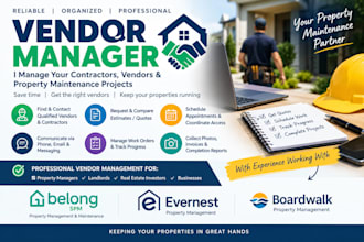 manage vendors contractors and property maintenance projects