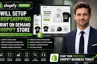setup dropshipping print on demand shopify store, shopify print on demand