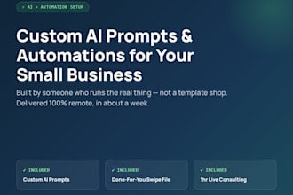 set up custom ai prompts and automations for your small business