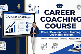 create career coaching course, training program, course presentation, workbook