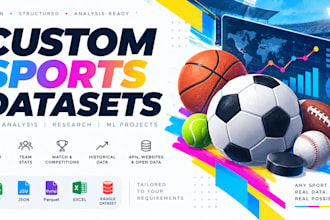 create a custom sports dataset for your project