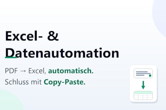 ich automatisiere ihre excel und PDF datenaufbereitung mit python