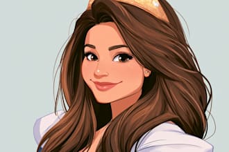 portrait into a disney style cartoon