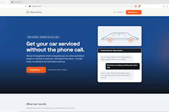 build a small business website with an ai chatbot receptionist