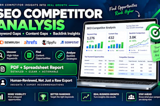 do SEO competitor and keyword gap analysis with semrush and ahrefs