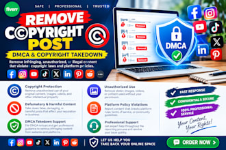 remove copyright defamatory harmful content under dmca