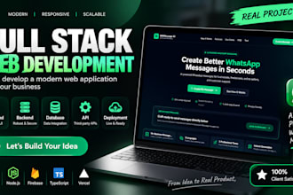 build a responsive full stack web application