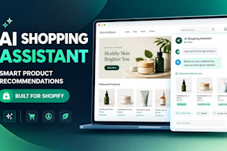 build ai shopify ecommerce shopping assistant product recommendation web app