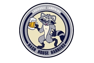 design get silly crazy mascot running club logo