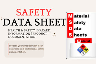 update and prepare material safety data sheet