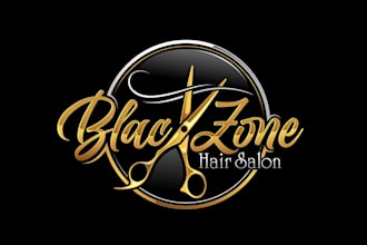 create wonderful and excellent hair salon logo design