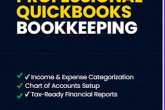 quick books bookkeeping, bank reconciliation and financial reports