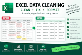 clean, format and fix your excel spreadsheet