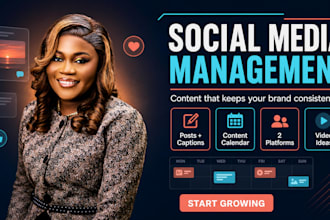 manage instagram and facebook social media with content for your small business